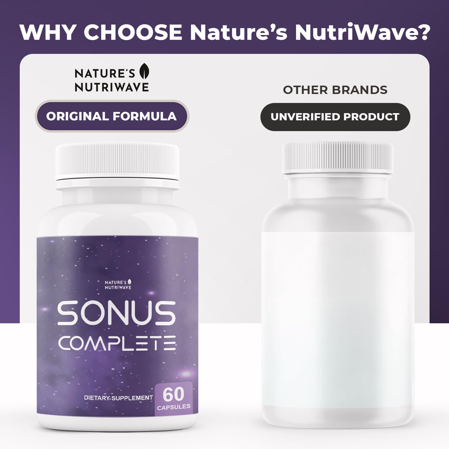 Nature’s NutriWave Sonus Complete – Natural Daily Formula with Vitamin C, B6, B12 & Folic Acid – Non-GMO, Easy to Use, GMP Certified – 60 Capsules, 1 Month Supply Nature’s NutriWave uk supplements