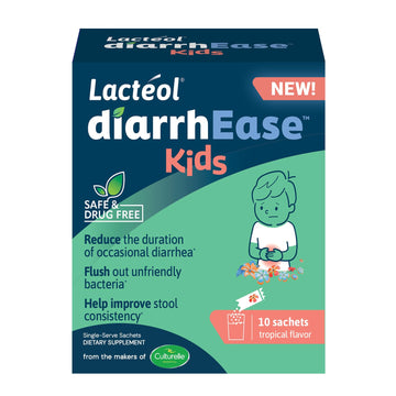 Lactéol diarrhEase Kids - a Safe, Drug Free and clinically Tested postbiotic Strain That Shortens The Duration of Occasional Diarrhea- Works Naturally with Your Child’s Body, 10 Count Lactéol uk supplements