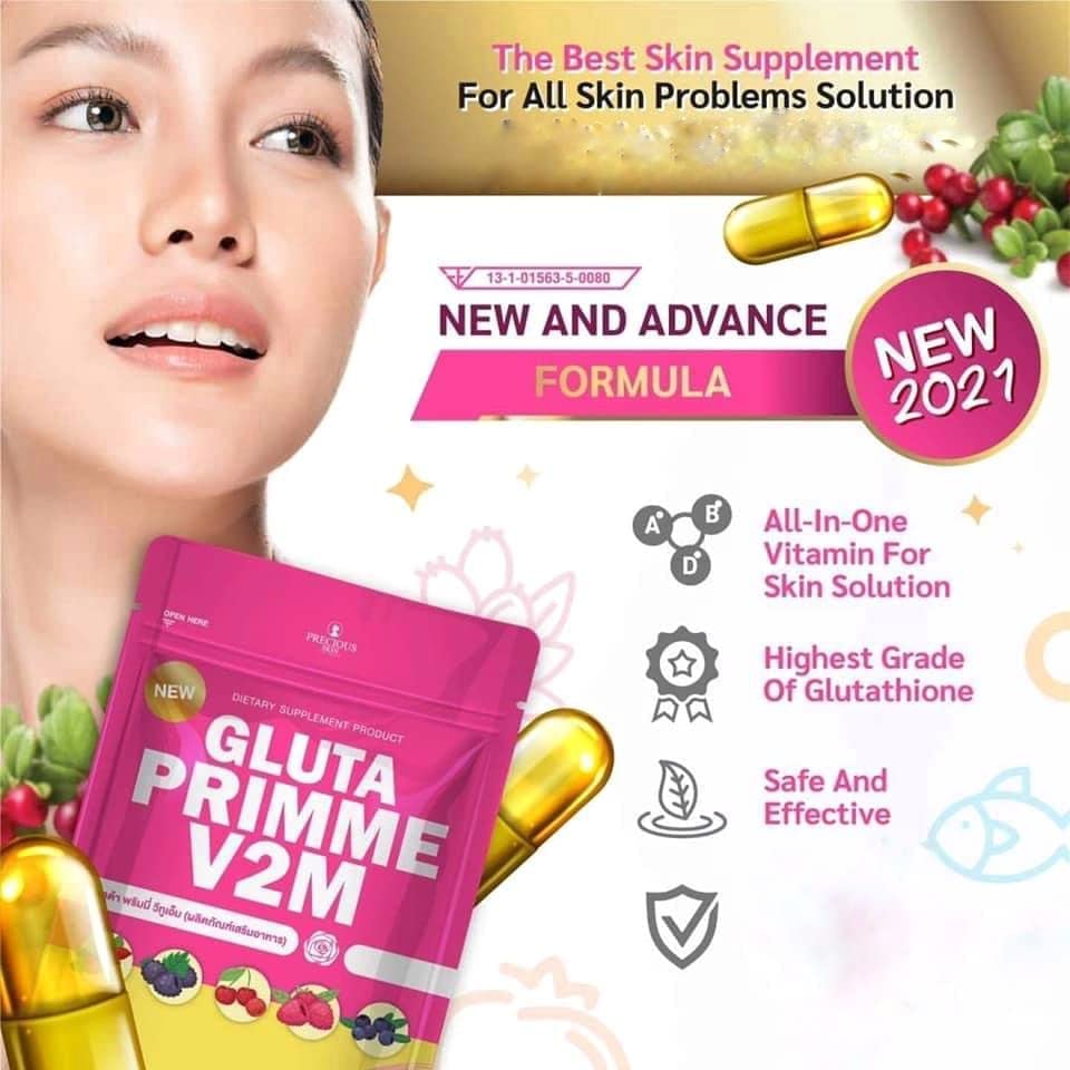 Gluta Prime Super Skin Supplement for Women Authentic 30 Capsule Gluta Prime L Alizée Spa uk supplements