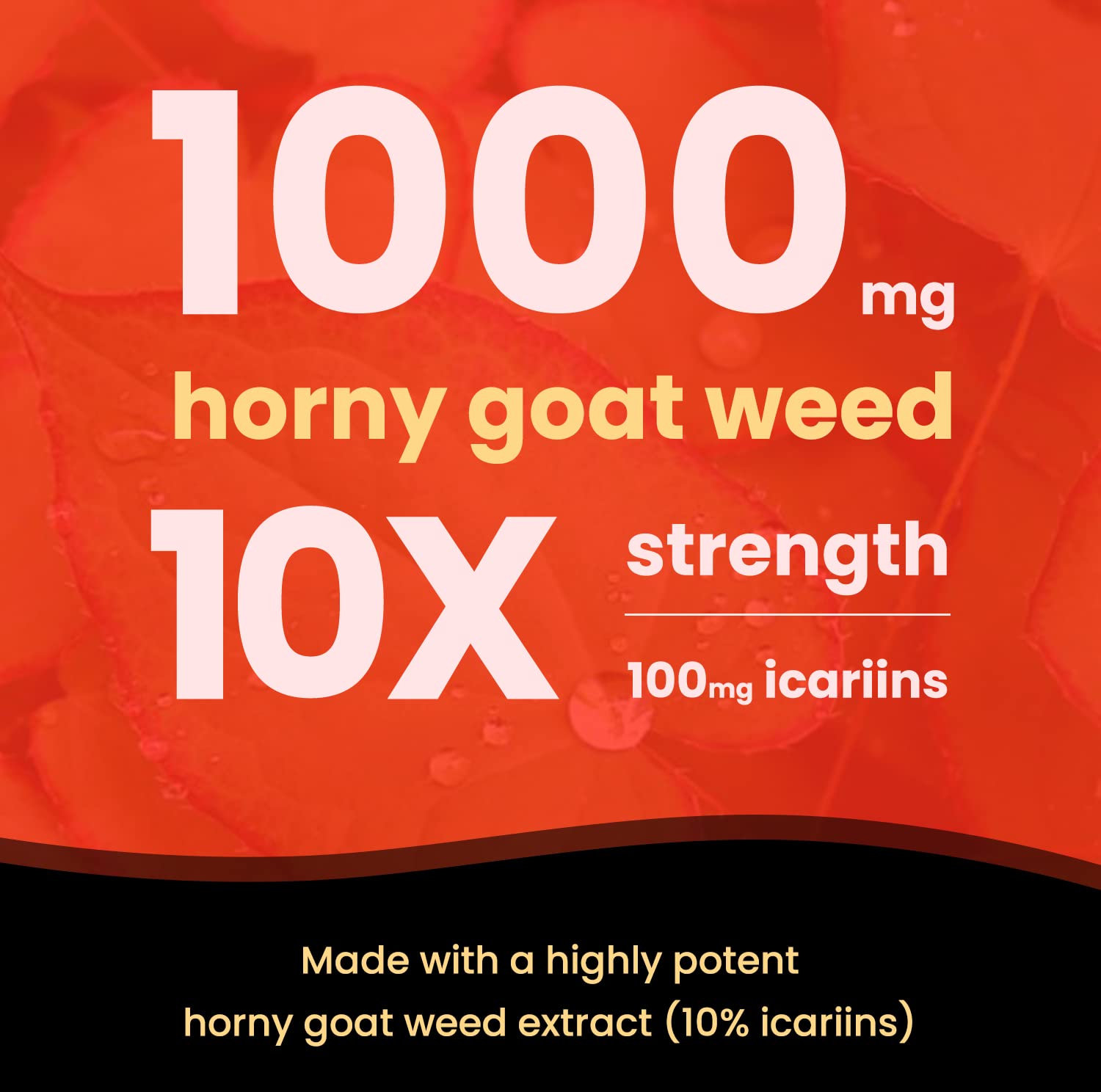 NutraChamps Horny Goat Weed, 1000mg Epimedium Energy Supplement, 10X Strength Icariin, Ginseng, Tribulus & Maca Pills for Women & Men, Enhanced Absorption with Black Pepper, 60 Vegan Capsules NutraChamps uk supplements