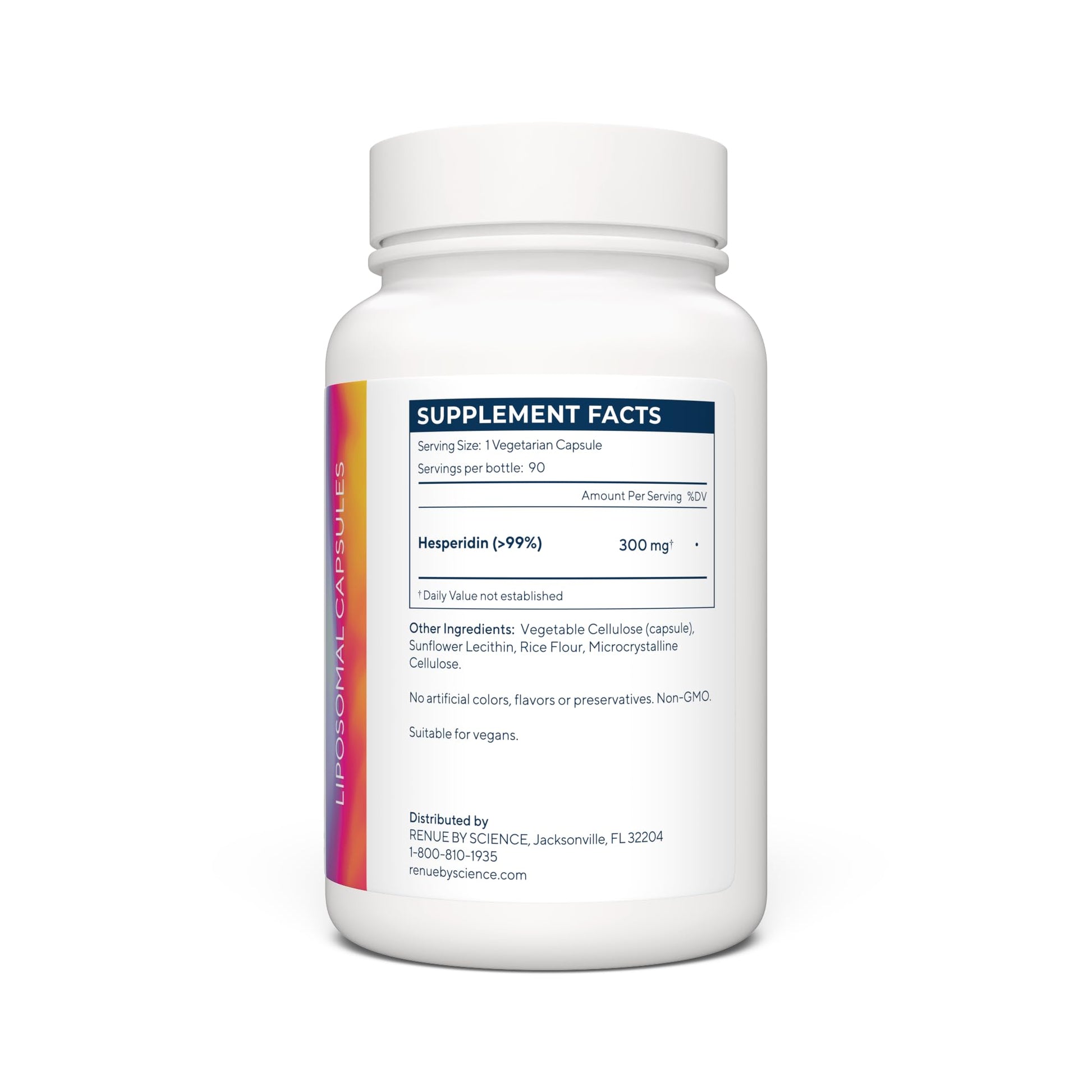 Renue By Science Hesperidin | Liposomal Hesperidin Supplements | 90 High Strength Capsules - 300mg per Serving | Non-GMO | Made in The USA & Third-Party Tested Renue By Science uk supplements