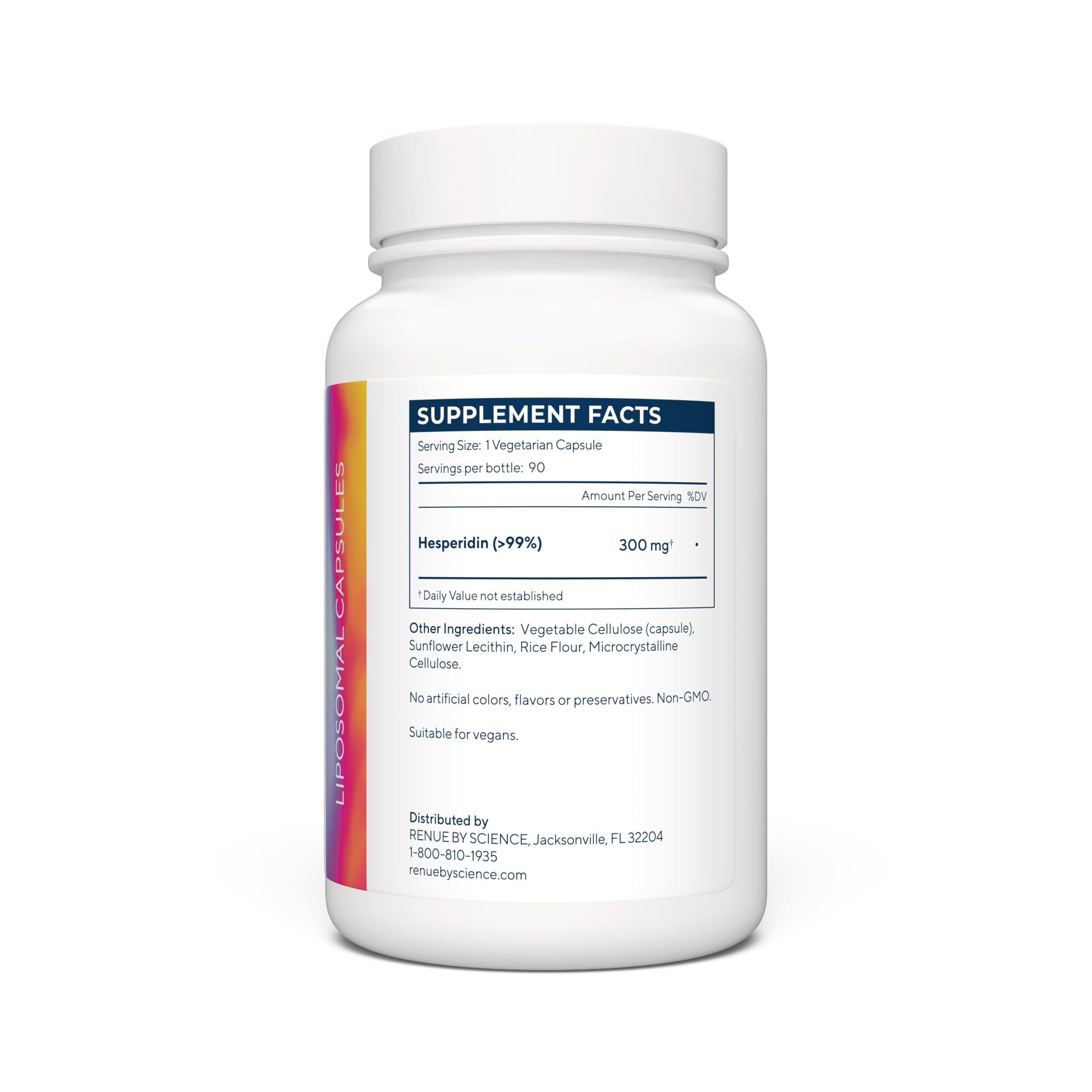 Renue By Science Hesperidin | Liposomal Hesperidin Supplements | 90 High Strength Capsules - 300mg per Serving | Non-GMO | Made in The USA & Third-Party Tested Renue By Science uk supplements