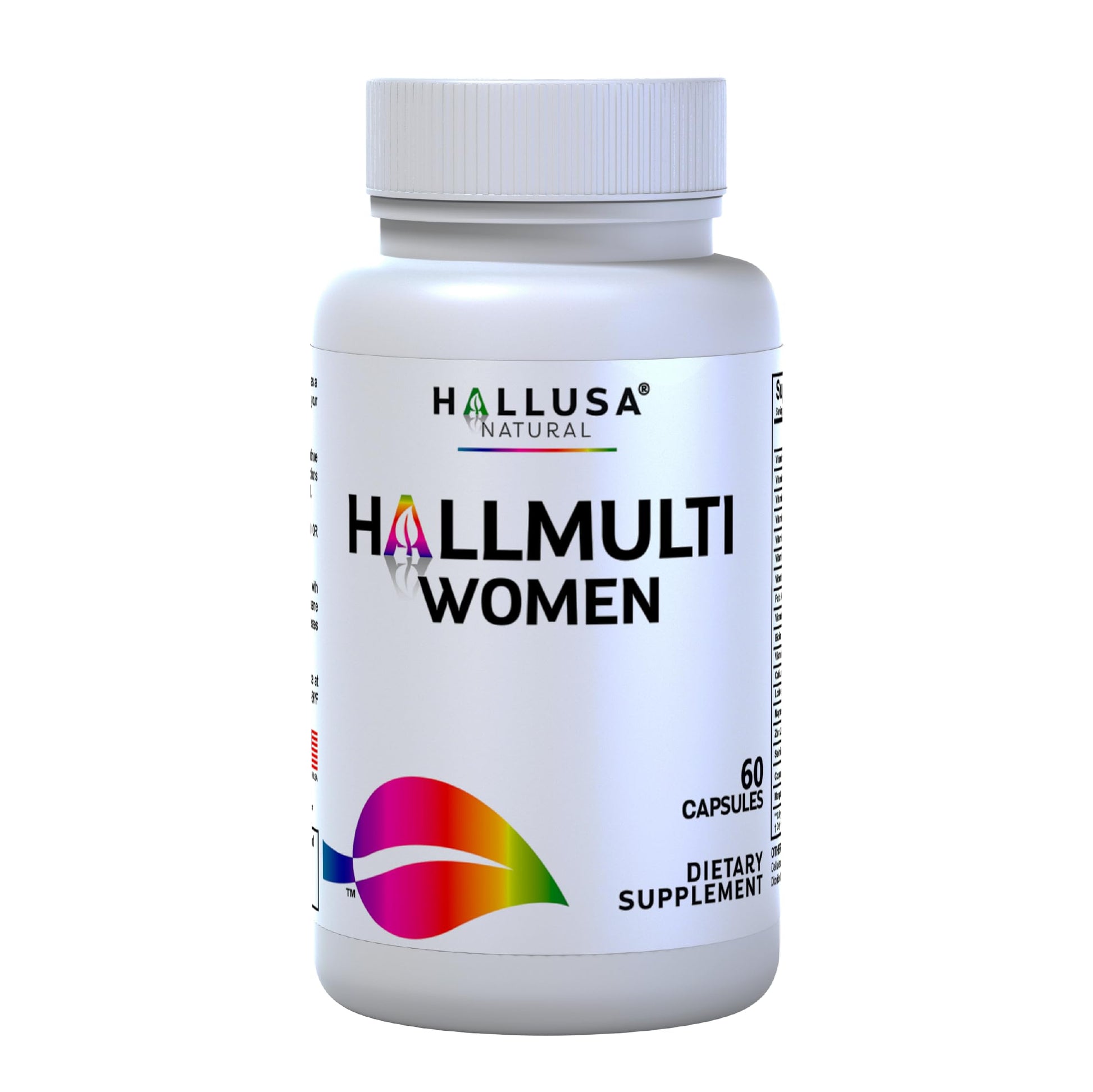 Women’s Multivitamin 18+ Vitamins & Minerals | Biotin, Folic Acid, Zinc, Calcium, Magnesium & Vitamin D | Hair, Skin & Nails Support, Energy Hallusa Natural uk supplements