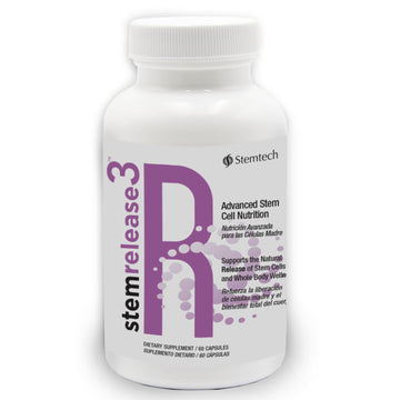 Stemtech Stemrelease3 Cutting-Edge Stem Cell Nutrition for Natural Renewal and Youthful Vitality, Exclusive Blend for Enhanced Telomere Health, 60 Capsules StemTech uk supplements