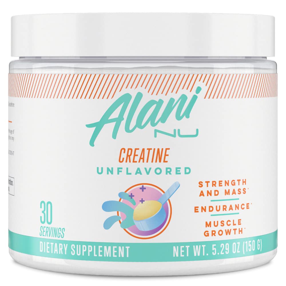 Alani Nu Creatine Monohydrate Powder and Pre Workout Breezeberry Powder Bundle Alani Nu uk supplements
