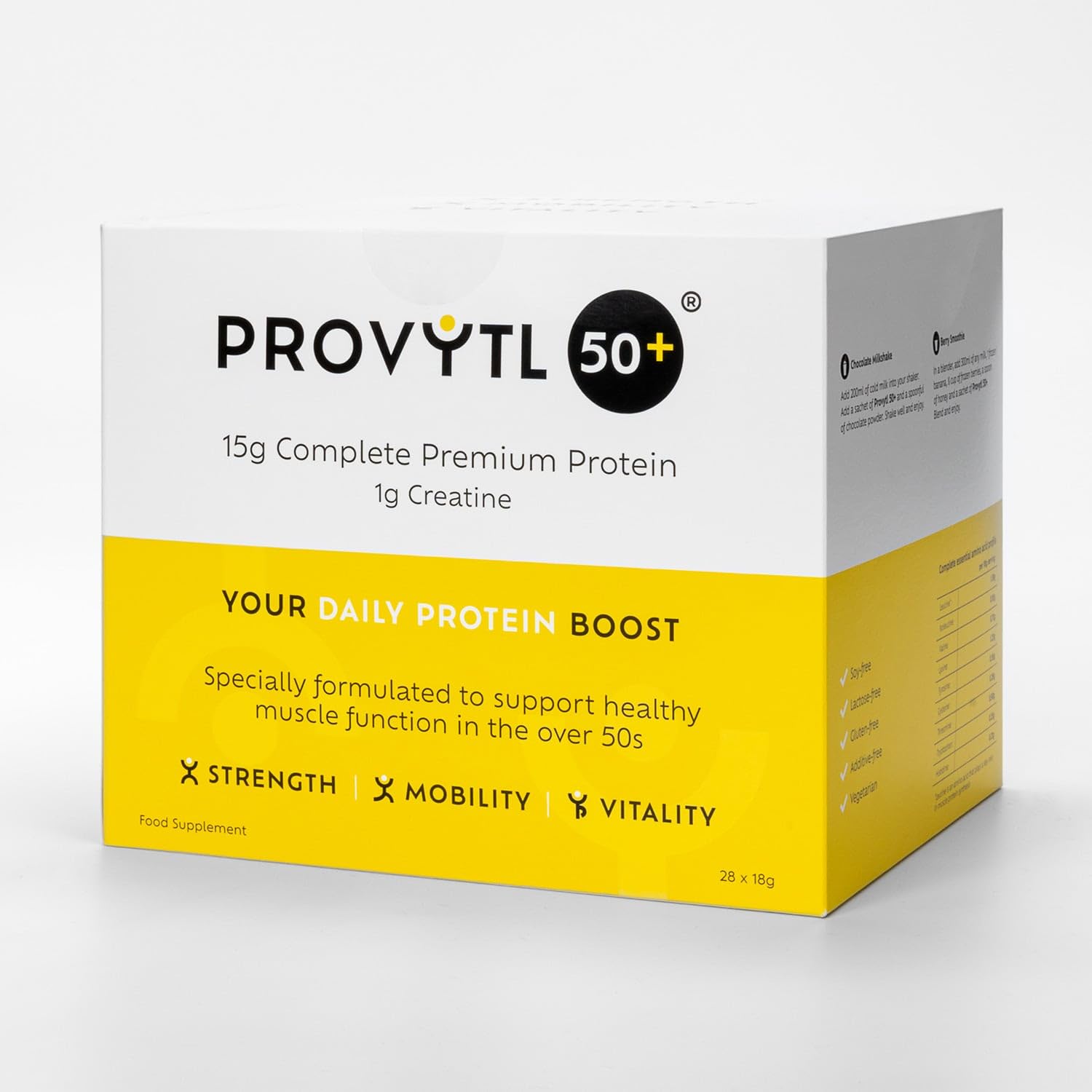 Provytl 50+ - Kick Start Your Protein Journey in 2024-15g Complete Protein and 1g Creatine Provytl uk supplements