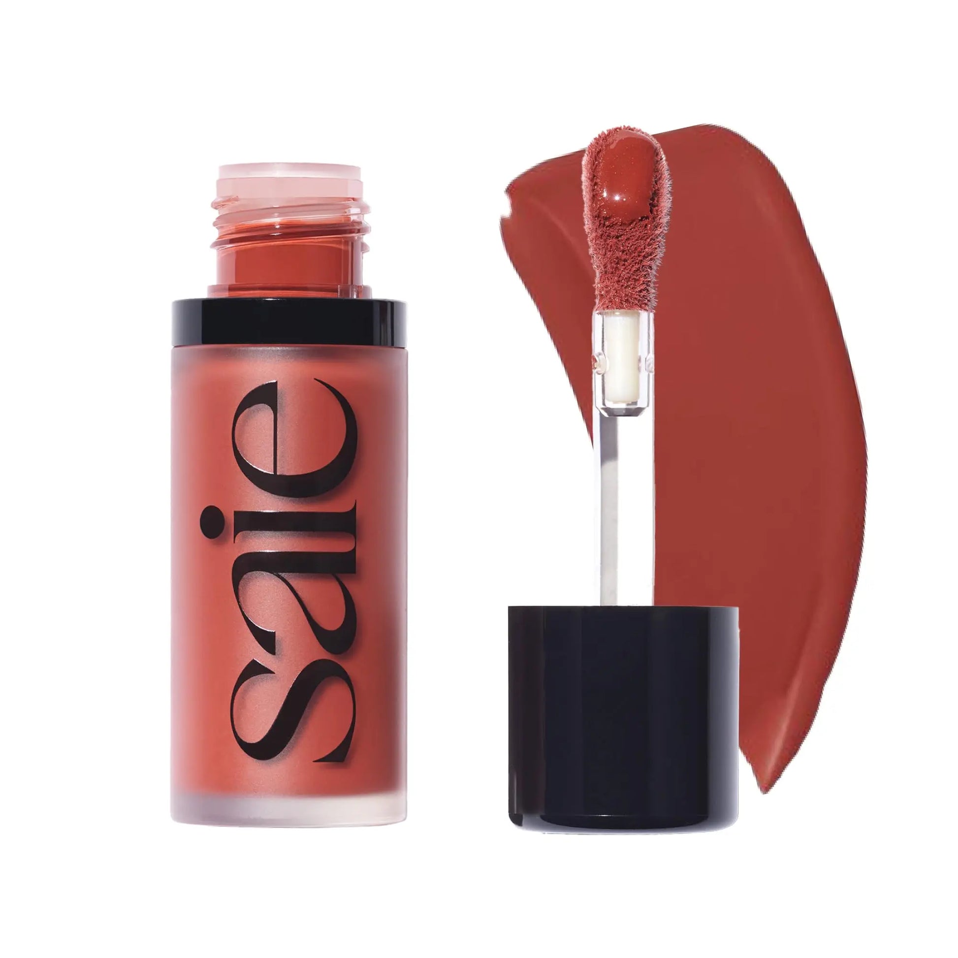 Saie Dew Liquid Blush for Cheeks - Hydrating Cream Blush Stick with a Blendable + Buildable Formula - Skincare Infused Dewy Cheek Tint for a Natural Flush - Glowy Makeup Essential - Spicy (.40 oz) Saie uk supplements
