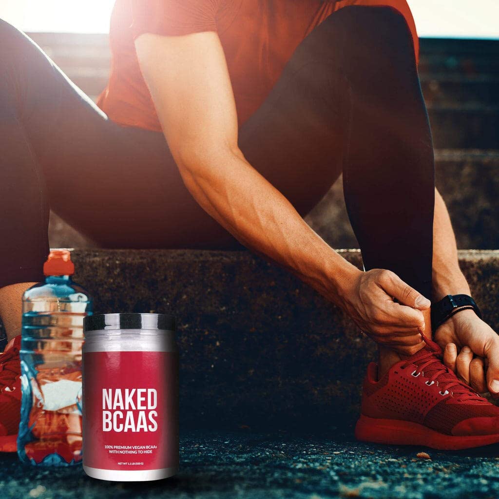 NAKED BCAAs Amino Acids Powder, Only 1 Ingredient, Pure 2:1:1 Formula, Vegan Unflavored Branched Chain Amino Acids, Instantized All Natural BCAA Supplement - 500 Grams, 100 Servings NAKED uk supplements