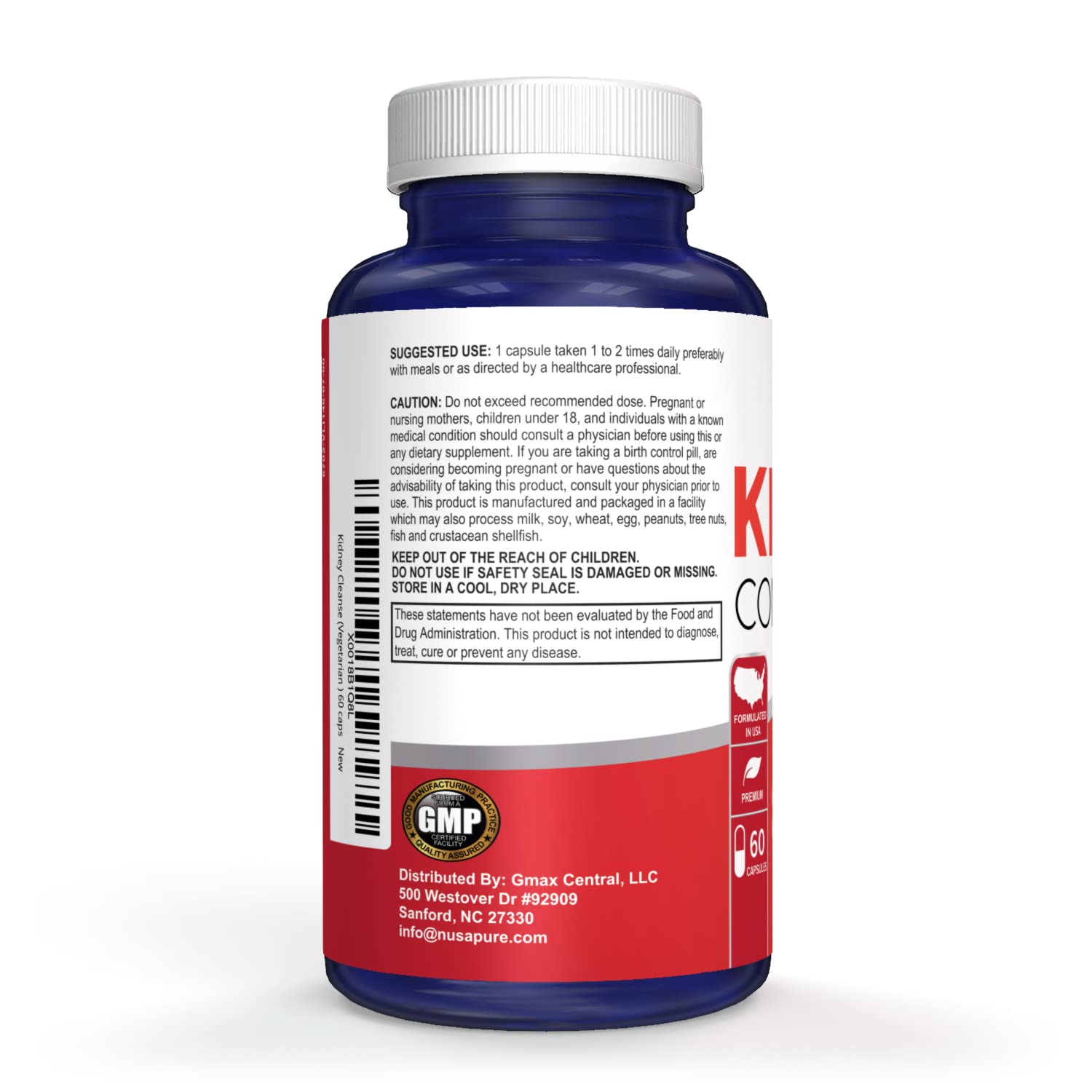 NusaPure Kidney Complex (Vegetarian) 60 caps NusaPure uk supplements