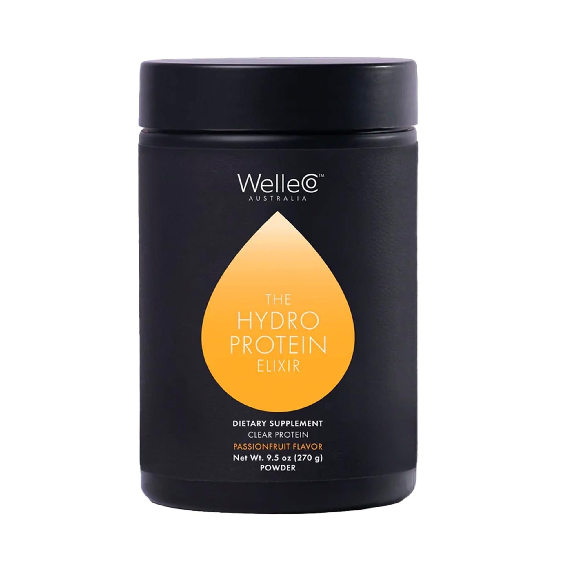 WelleCo HydroProtein Elixir, Potassium Electrolyte Powder with 15g Vegan Protein for Energy, Healthy Hair, Skin & Nails, Easy to Digest Powdered Electrolytes, Passionfruit, 9.5oz Jar WelleCo uk supplements