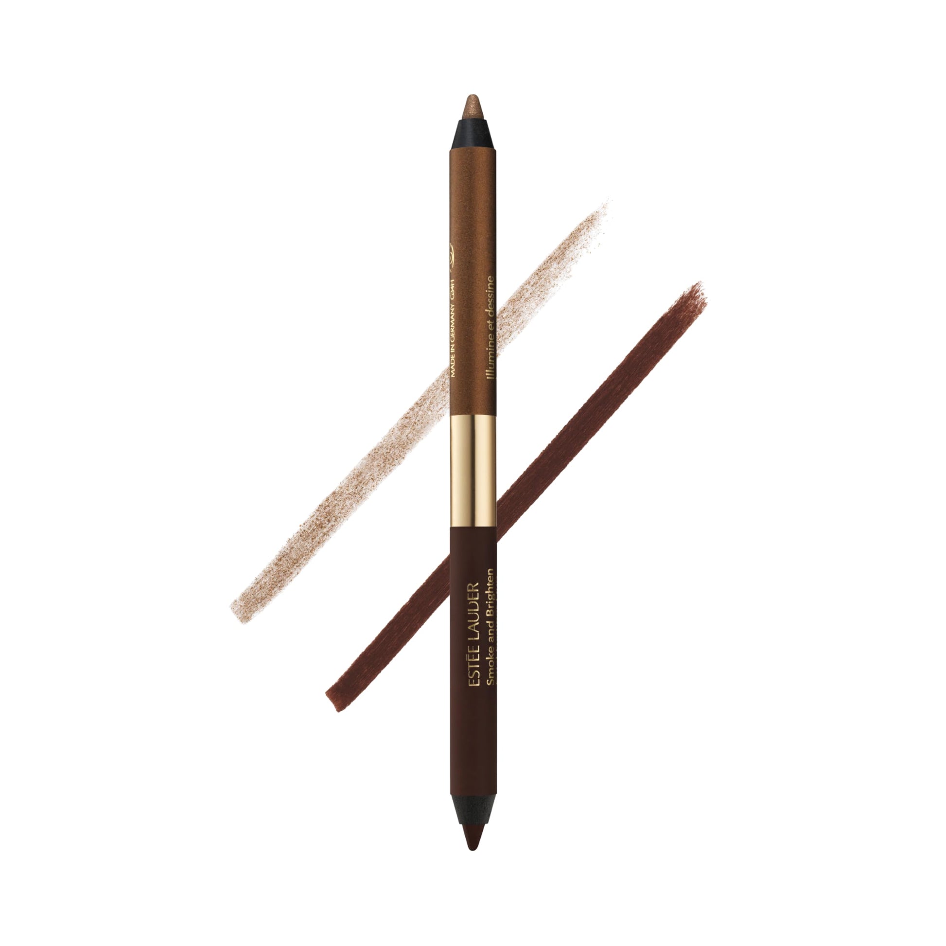 Estée Lauder Smoke and Brighten Long-Lasting Waterproof Kajal Eyeliner Pencil Duo, 0.03 Ounce, Dark Chocoloate/Rich Bronze Estée Lauder uk supplements