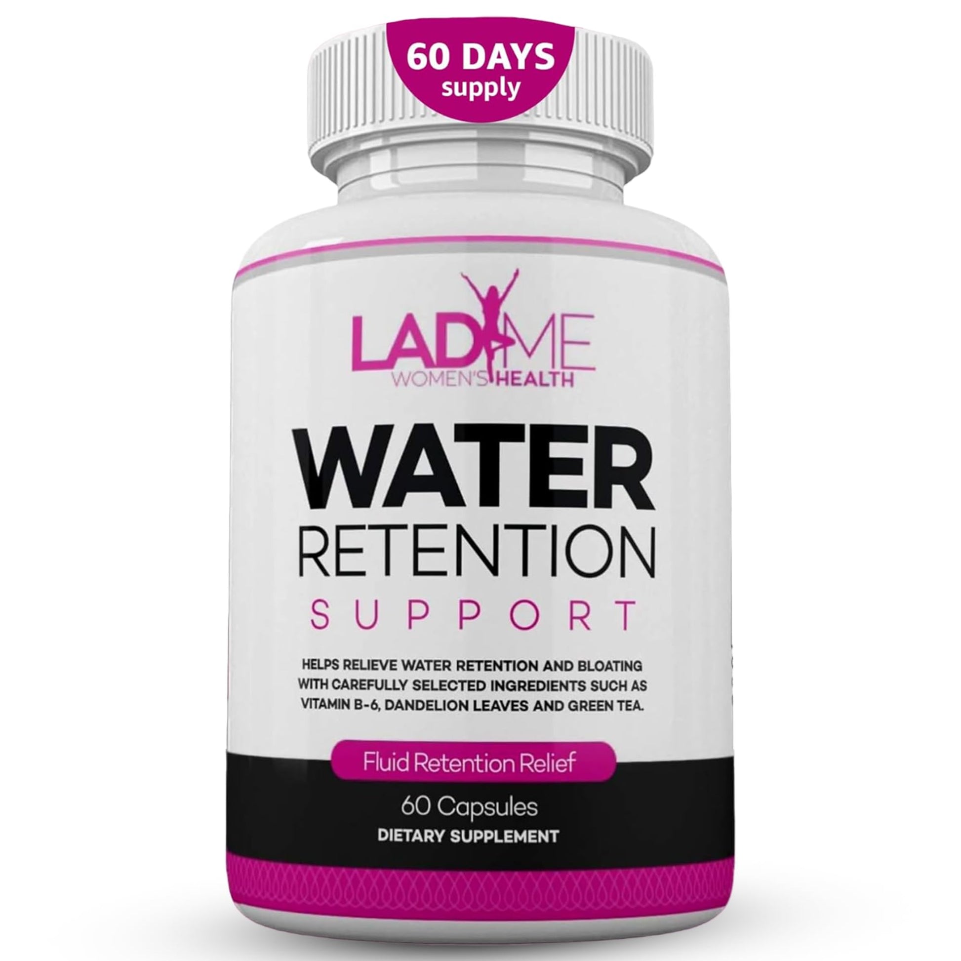Water Retention Pills for Women Bloating Relief with Vitamin B6, Dandelion & Green Tea Natural LADYME WOMEN'S HEALTH uk supplements