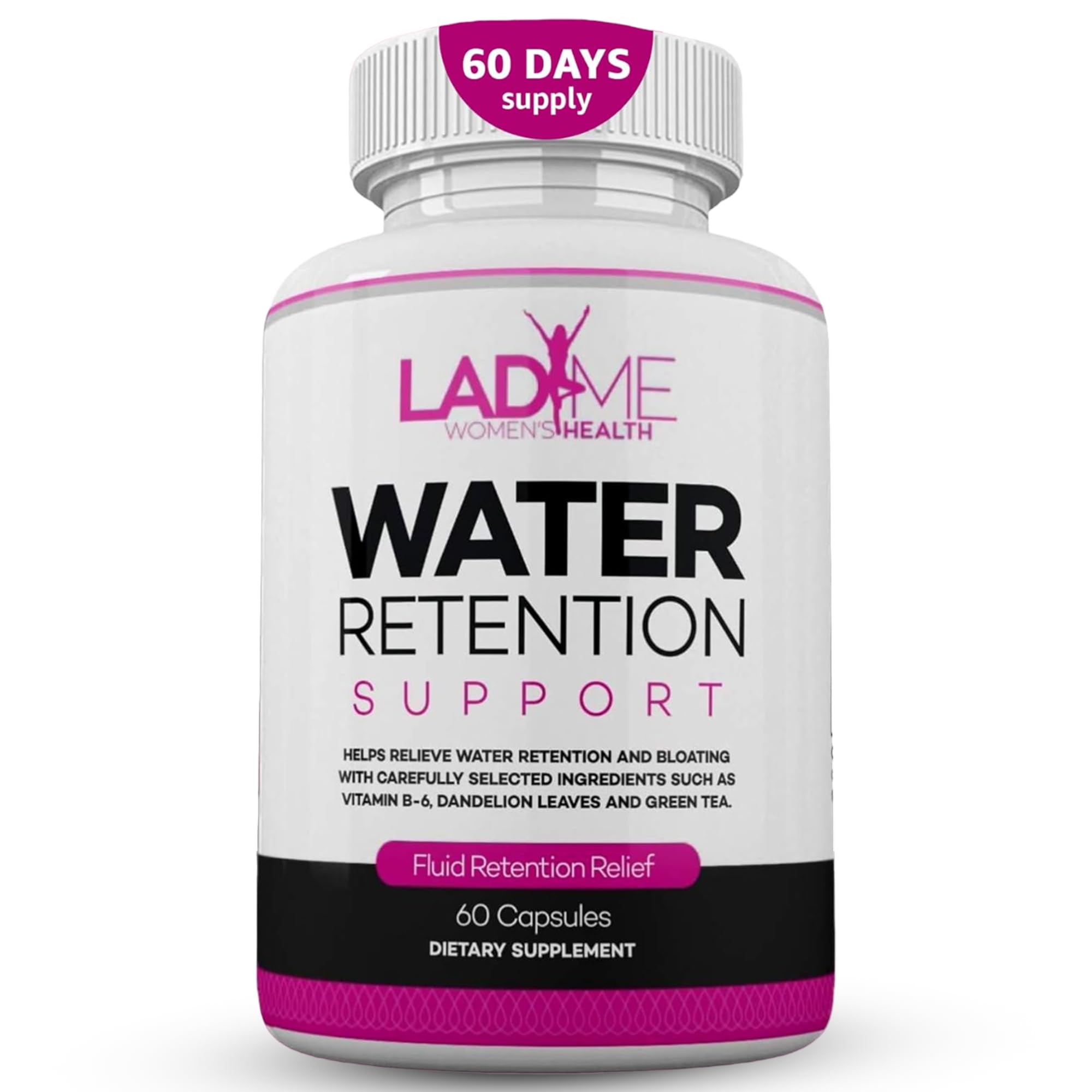 Water Retention Pills for Women Bloating Relief with Vitamin B6, Dandelion & Green Tea Natural LADYME WOMEN'S HEALTH uk supplements