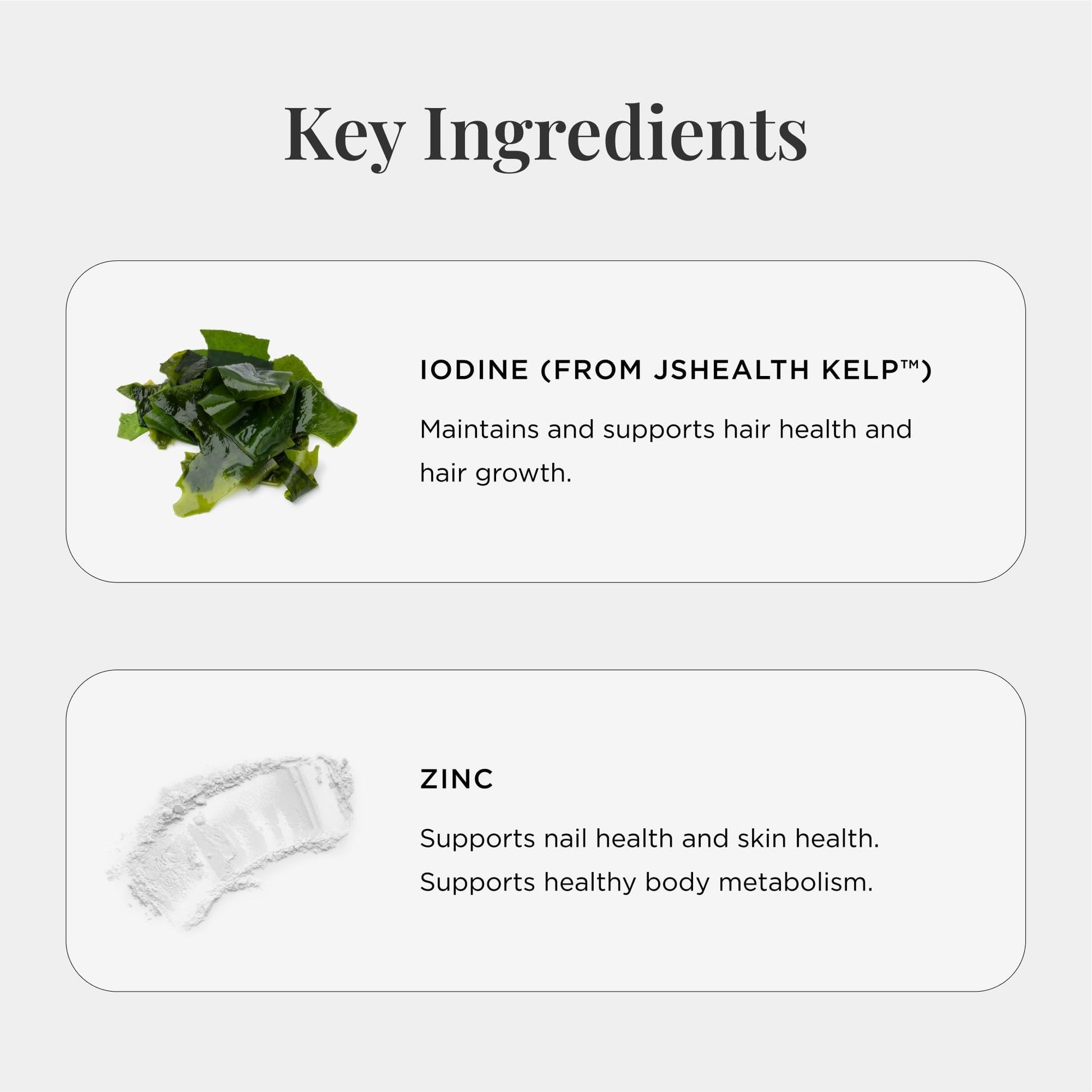 JSHealth Hair Growth Vitamins for Women. Hair + Energy with Kelp Iodine and Zinc. Supports Thickness, Strength, Energy. Nutritionist-Formulated (60 Capsules) JSHealth uk supplements