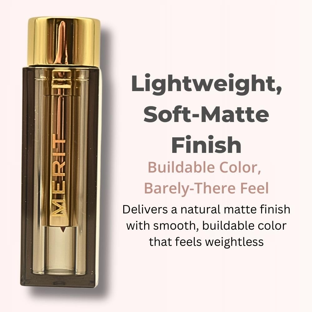 Merit Signature Lip Lightweight Matte Lipstick - 0.10 oz / 3 g (Classic (neutral), standard) Merit uk supplements