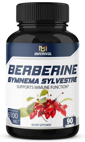 BMVINVOL 5-in-1 Berberine Supplement 6100mg with Ceylon Cinnamon, Gymnema BMVINVOL uk supplements