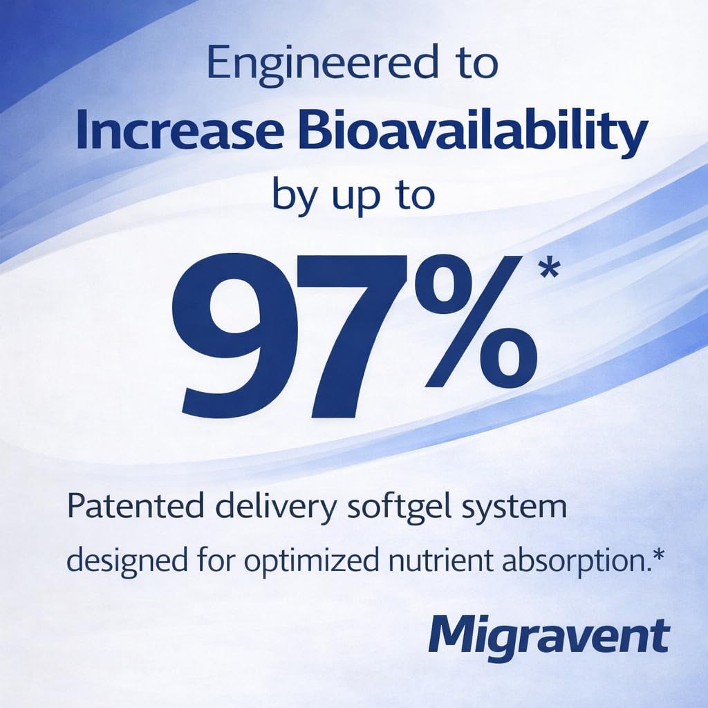 Vita Sciences Migravent – Advanced Nutritional Formula with Magnesium, CoQ10, Vitamin B2, and Butterbur for Brain and Circulatory Wellness – 60 Capsules Vita Sciences uk supplements