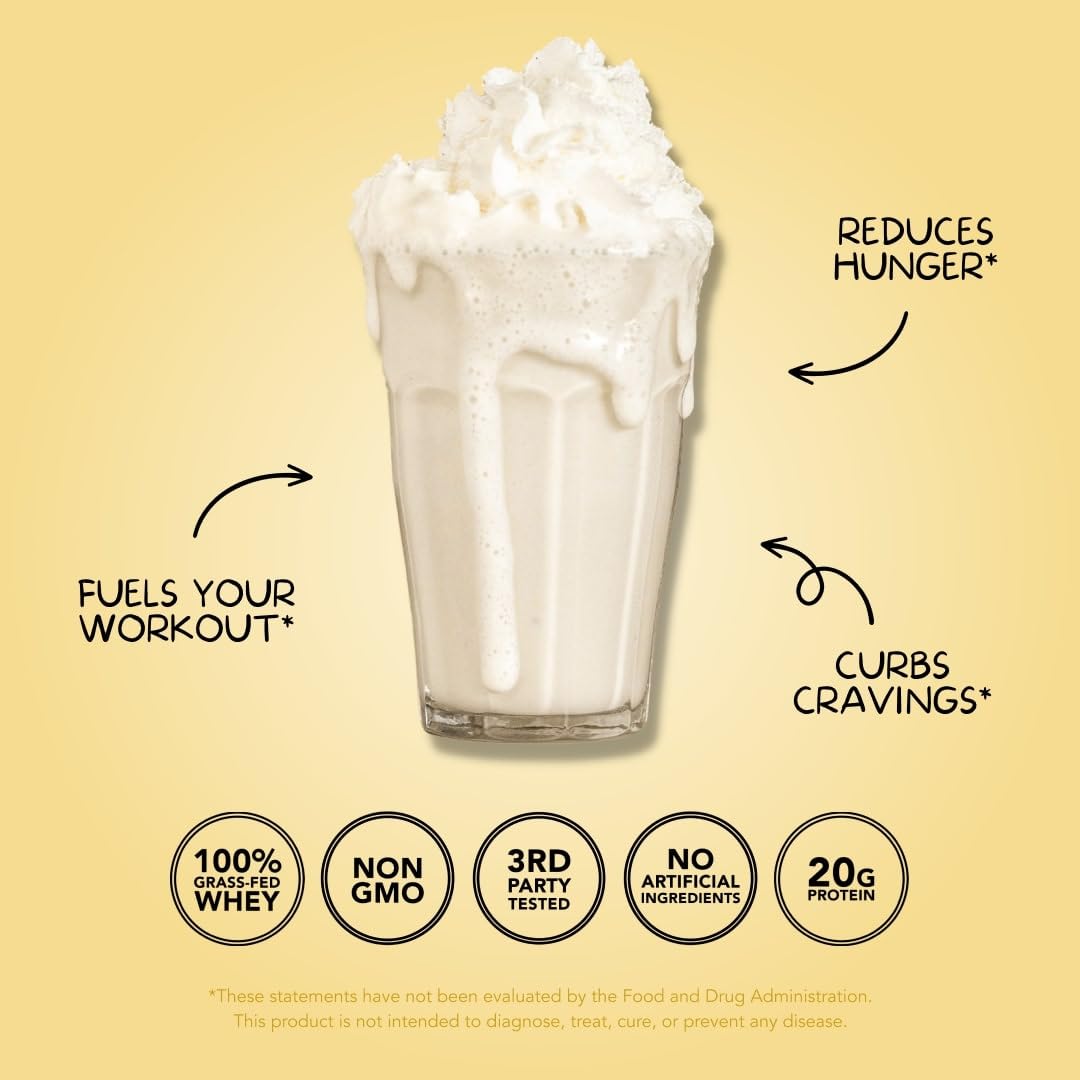 Clean Simple Eats Simply Vanilla Whey Protein Powder, Natural Sweetened and Cold-Proce Clean Simple Eats uk supplements