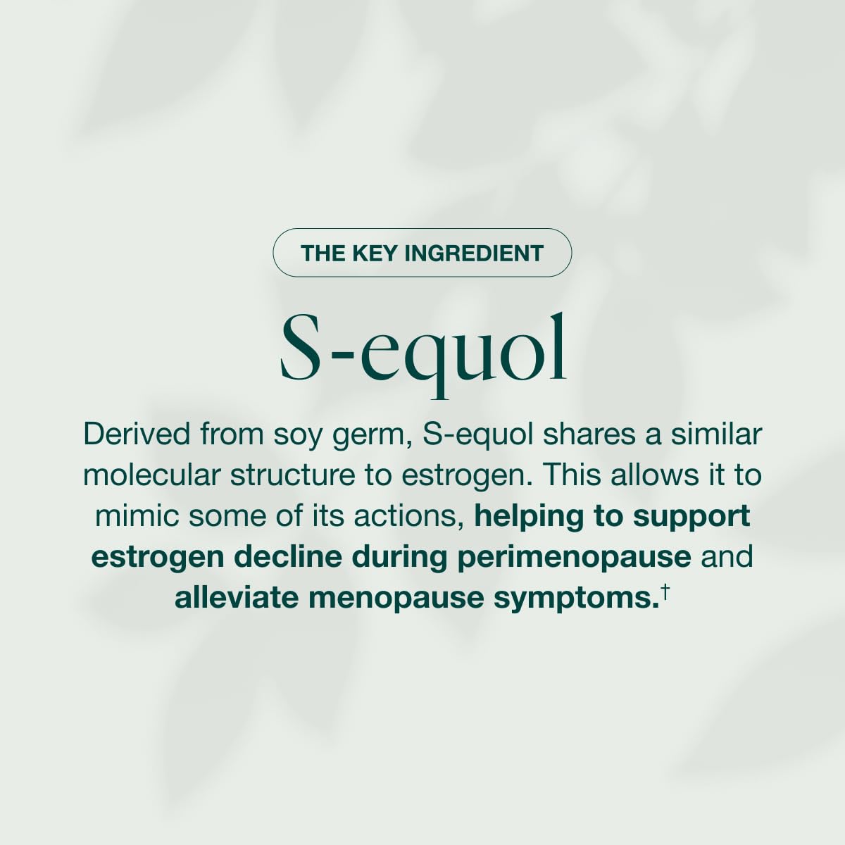 EQUELLE Multi-Symptom Perimenopause & Menopause Relief Relief from Hot Flashes, Muscle Aches & Supports More Sleep. Hormone-Free, Plant-Based S-Equol – 1 Month Supply (60 Tablets) EQUELLE uk supplements