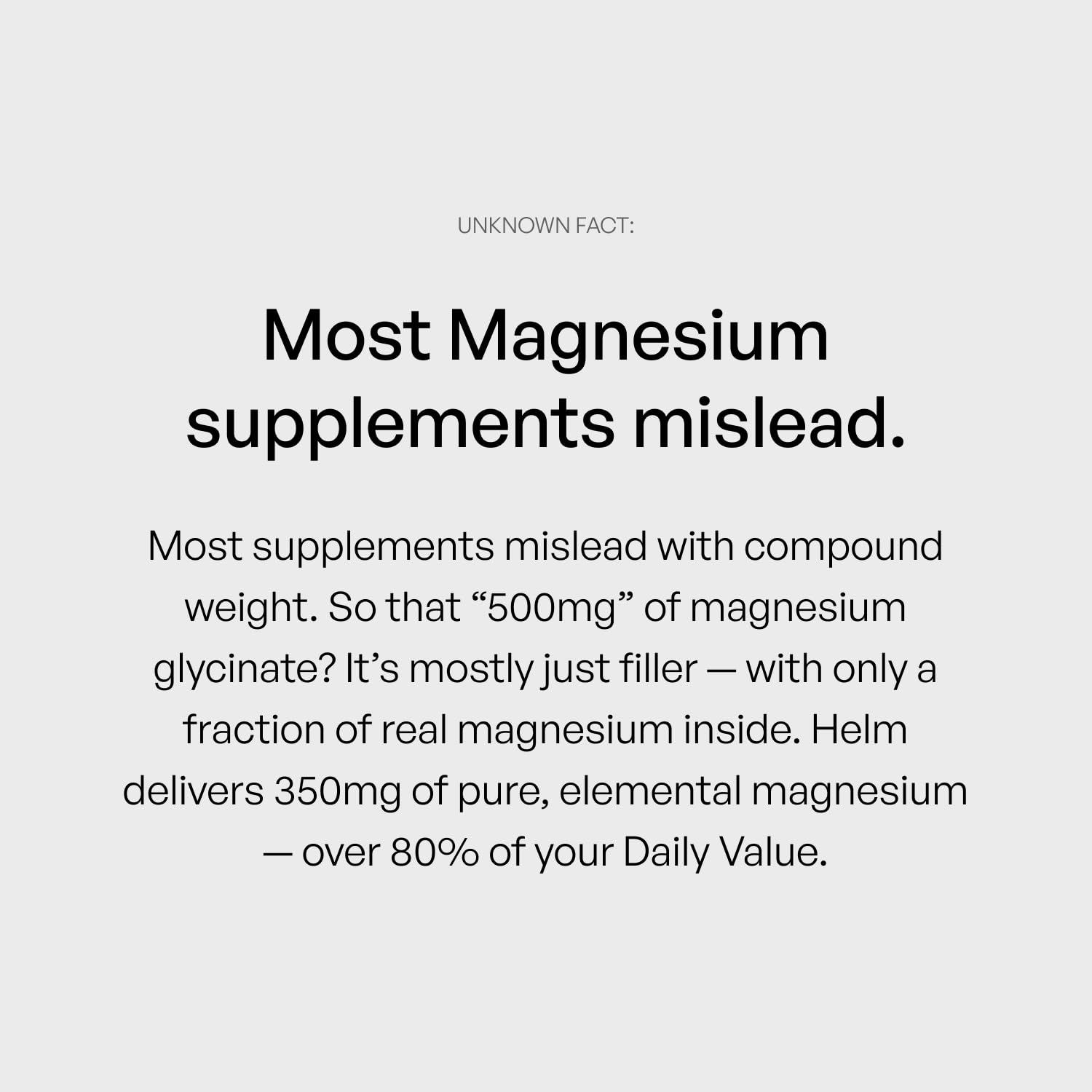 Pure Magnesium Glycinate - Magnesium for Sleep, Stress, Muscle & Nerve Support - High-Absorption, Non-GMO, Vegan - 90 Capsules (350mg) Helm Nutrition uk supplements