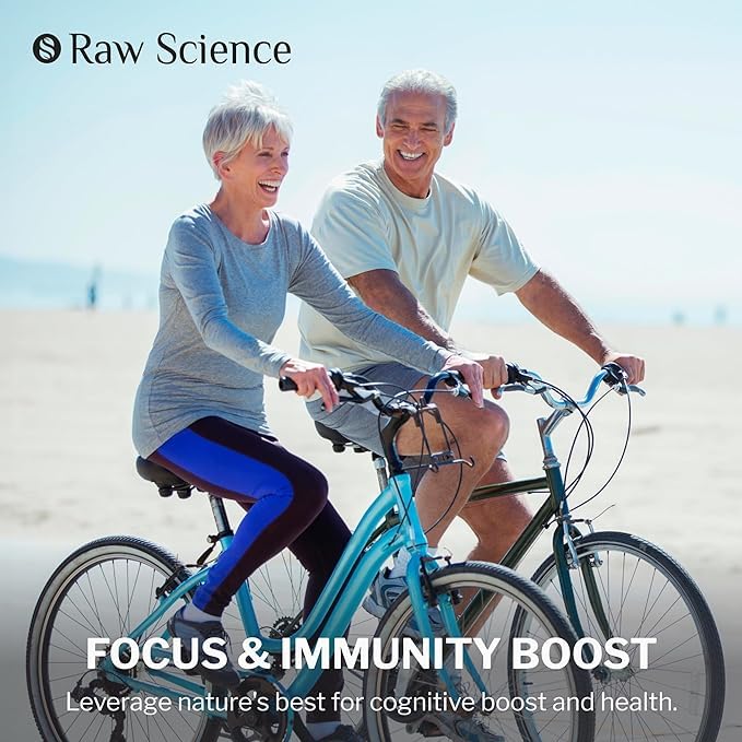 Mushroom Supplement - Shiitake Mushrooms & Lions Mane Supplement Capsules S RAW SCIENCE uk supplements