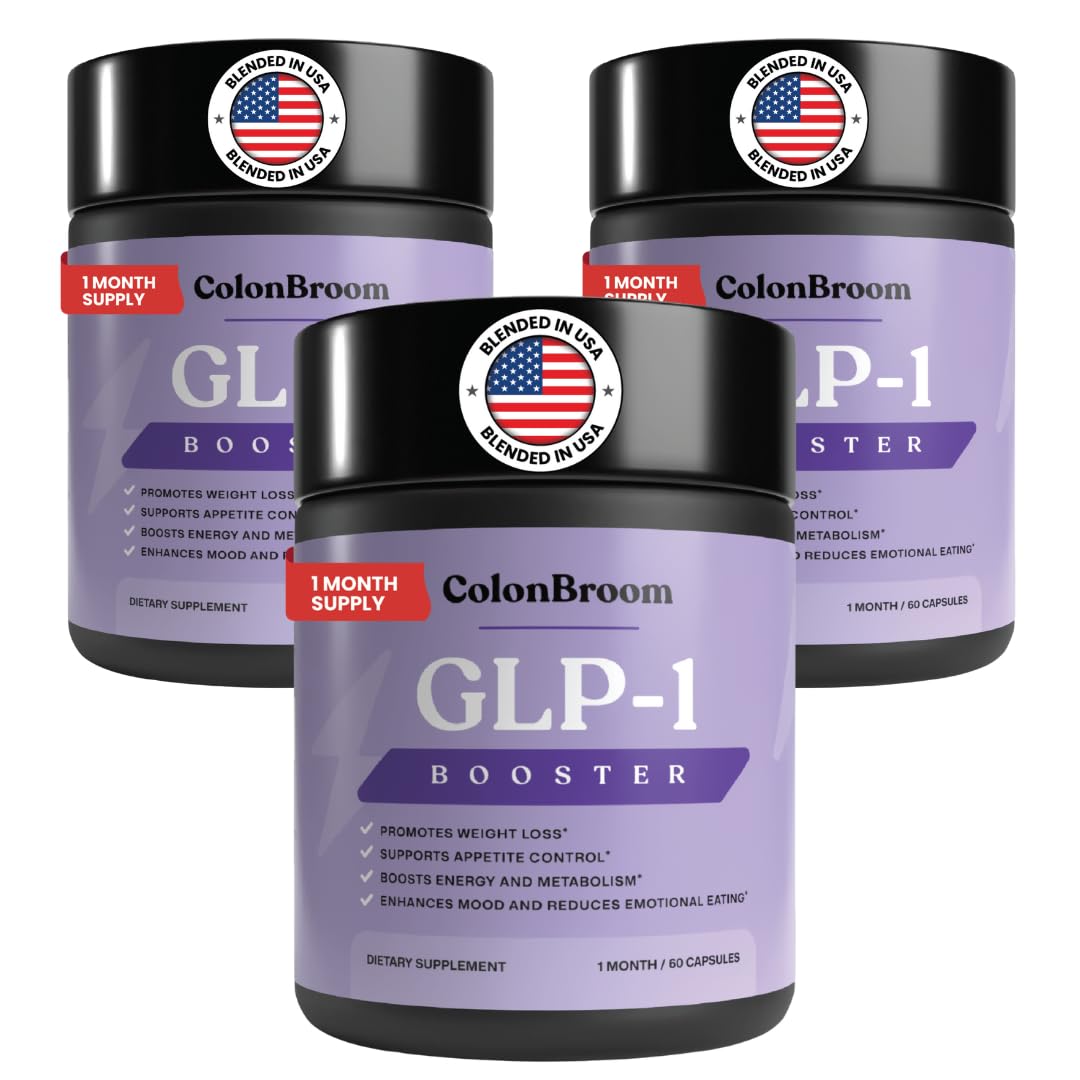 ColonBroom GLP-1 Weight Management Supplement for Women & Men - GLP1 Supports Gut Health, Metabolic Wellness & Appetite Regulation - Vegan, Gluten-Free Diet Capsules | 180 Count (New Formula) ColonBroom uk supplements