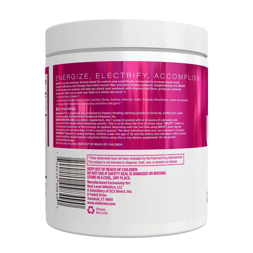 Uplift Pre-Workout for Women (30 Servings) -Raspberry Lemonade-Provides Clean NLA for Her uk supplements