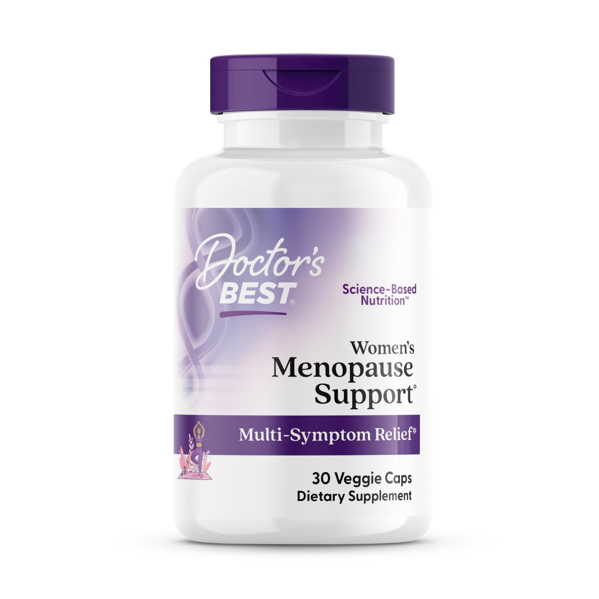 Doctors Best Womens Menopause Support (Soy Isoflavone, Black Cohosh, Chaste Tree), Multi-Symptom Relief, Non-GMO, Gluten Free, Vegan 30 Veggie Caps Doctor's BEST uk supplements