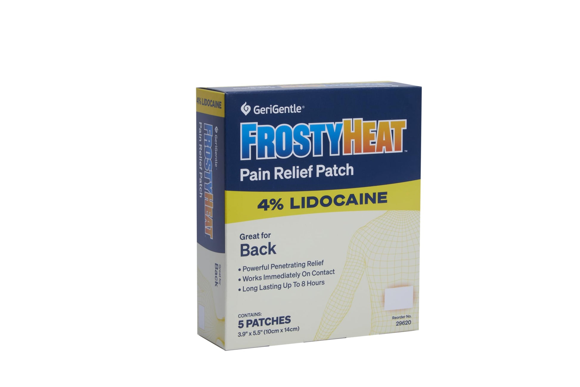 TenderGentle Four Percent Lidocaine Patches - 30 Back Pain Relief Patches with 4% Lidocaine for Aches, Muscle and Joint Discomfort - 3.9" x 5.5" Back, Shoulder, and Neck Pain Patch TenderGentle uk supplements