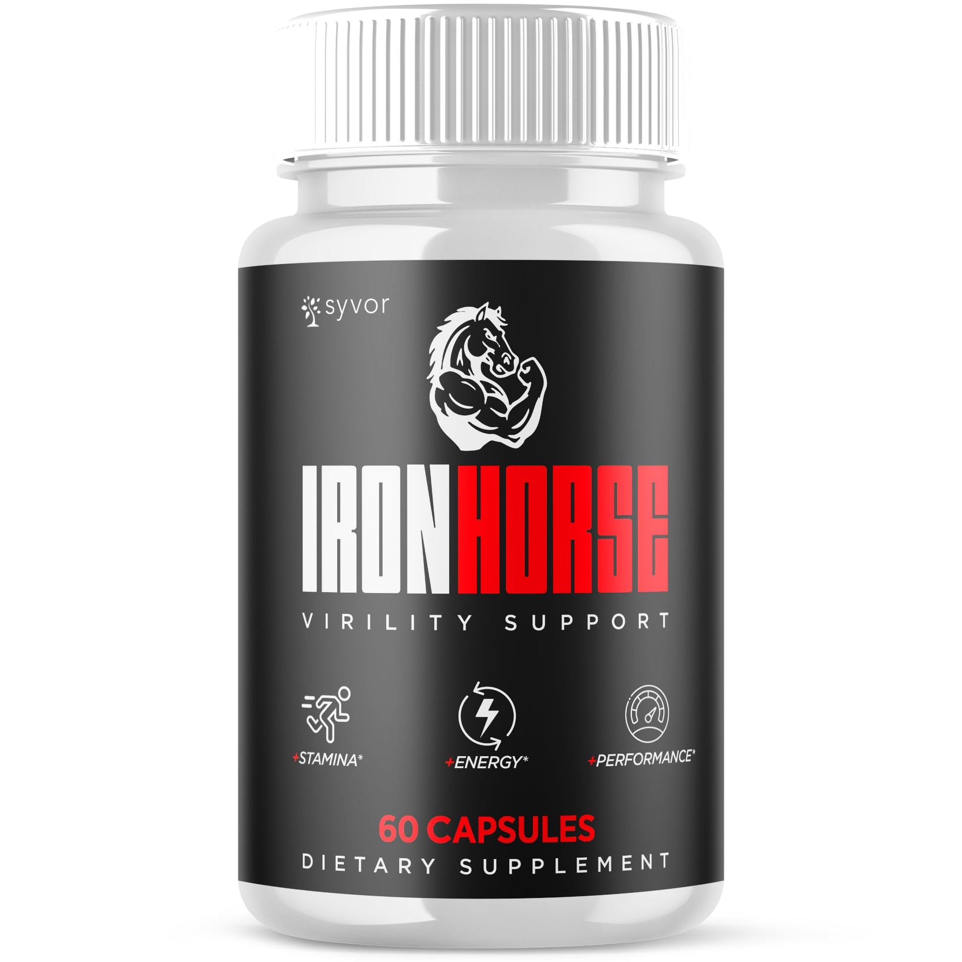 Iron Horse Supplement Pills, Official Iron Horse Pills for Men with All Natural Ingredients, Advanced IronHorse Capsules Designed to Support Health and Wellness with Premium Vitamins (60 Capsules) Syvor uk supplements