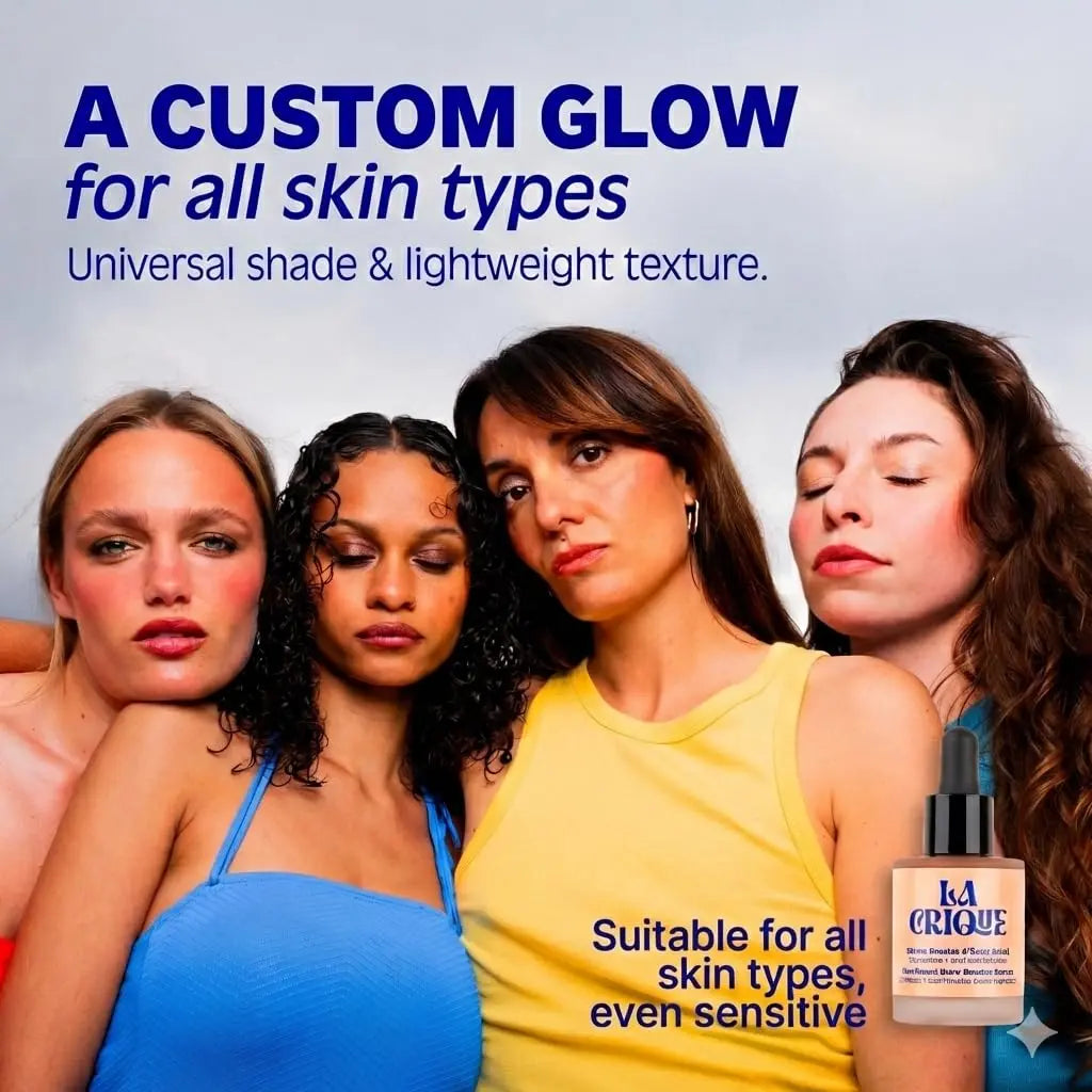 La Crique Bronzing Face Serum - Hydrating Bronzing Drops with Hyaluronic Acid & Anti-Pollution Protection - Natural Sun-Kissed Glow for All Skin Types - Vegan Friendly, Clean Beauty - 1 fl oz LA CRIQUE uk supplements