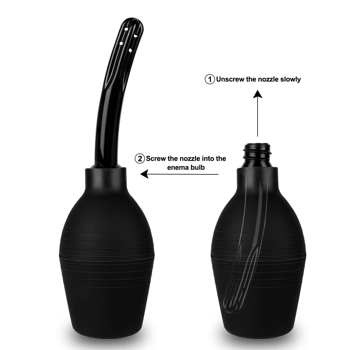 RANEU Enema Bulb Kit with Lube Anal Douche Superior Materials Douche for Men Women RANEU uk supplements