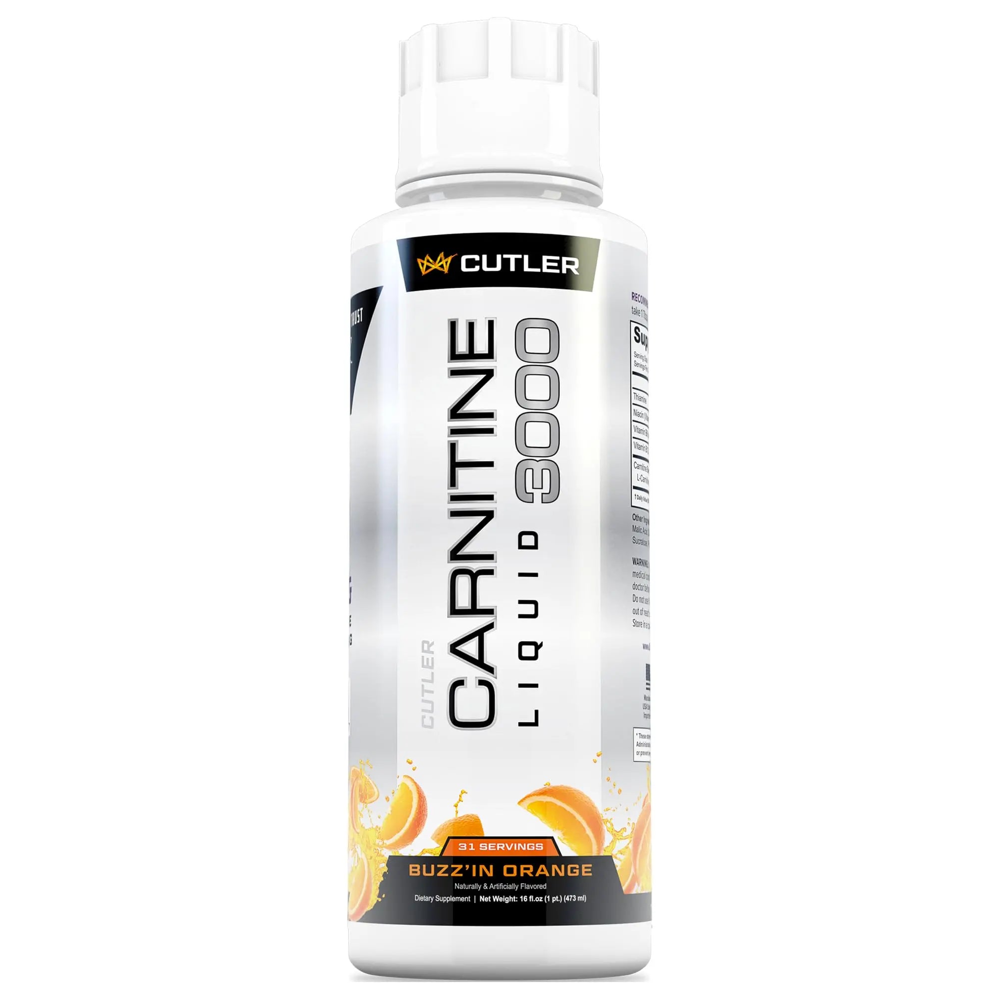 Cutler Nutrition Liquid L-Carnitine Fat Burner Supplement with Acetyl L-Carnitine & L-Carnitine Tartrate - Fat Burner Formula for Optimal Absorption Cutler Nutrition uk supplements