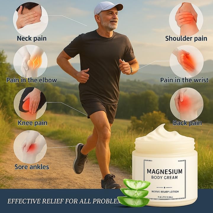 Neuropathy Cream | Nerve Relief Lotion for Feet, Legs & Hands | Magnesium Chloride with Aloe Vera Extract | Non-Greasy Formula for Day & Night Use | Thoughtful Gift for Mama, Dad, Men & Women (1) DFTLUUE uk supplements
