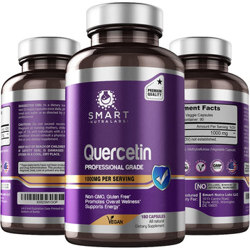 SMART NUTRA LABS Quercetin 1000mg- 180 Vegan Capsules SMART NUTRA LABS uk supplements