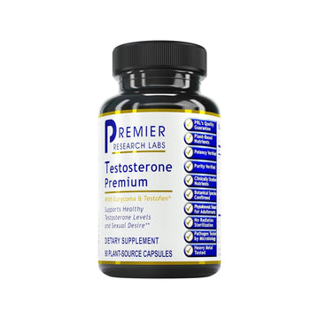 Premier Research Labs Testosterone Premium - Testosterone Supplement for Men, All Natural Testosterone Complex, Premier Labs Testosterone Support, Fenugreek, Cordyceps & Maca - 90 Vegetarian Capsules Premier Research Labs uk supplements