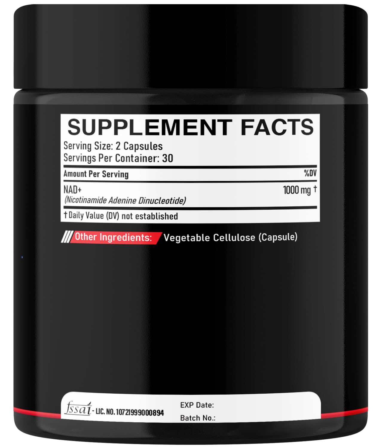 DEDICAD NAD Supplement 1000 mg - Pure NAD Supplement - Energy and DNA Repair, Aging Defense, Brain Function - 60 Capsules DEDICAD uk supplements