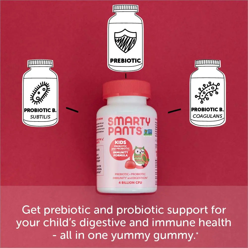 SmartyPants Teen Guy Multivitamin Gummies: Omega 3 Fish Oil (EPA/DHA) & Kids Probiotic Immunity Gummies: Prebiotics & Probiotics for Digestive Health and Immune Support Supplement SmartyPants uk supplements