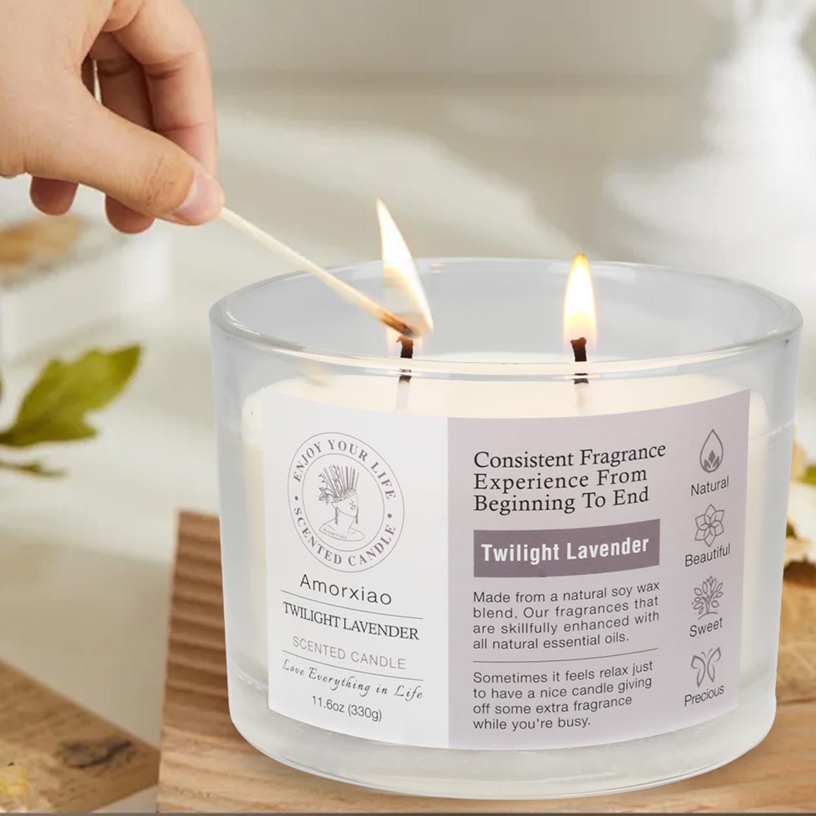 3 Pack Candles for Home Scented, 34.8 oz 240 Hour Long Lasting Candles Set, Grapefruit &Lavender ROSIANS uk supplements