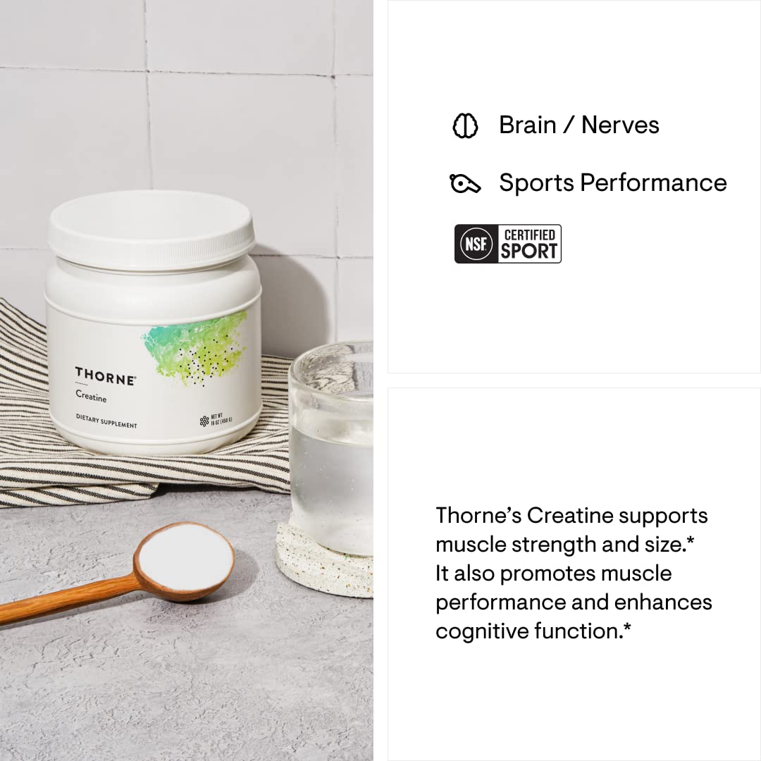 THORNE Creatine - Creatine Monohydrate, Amino Acid Powder - Support Muscles THORNE uk supplements