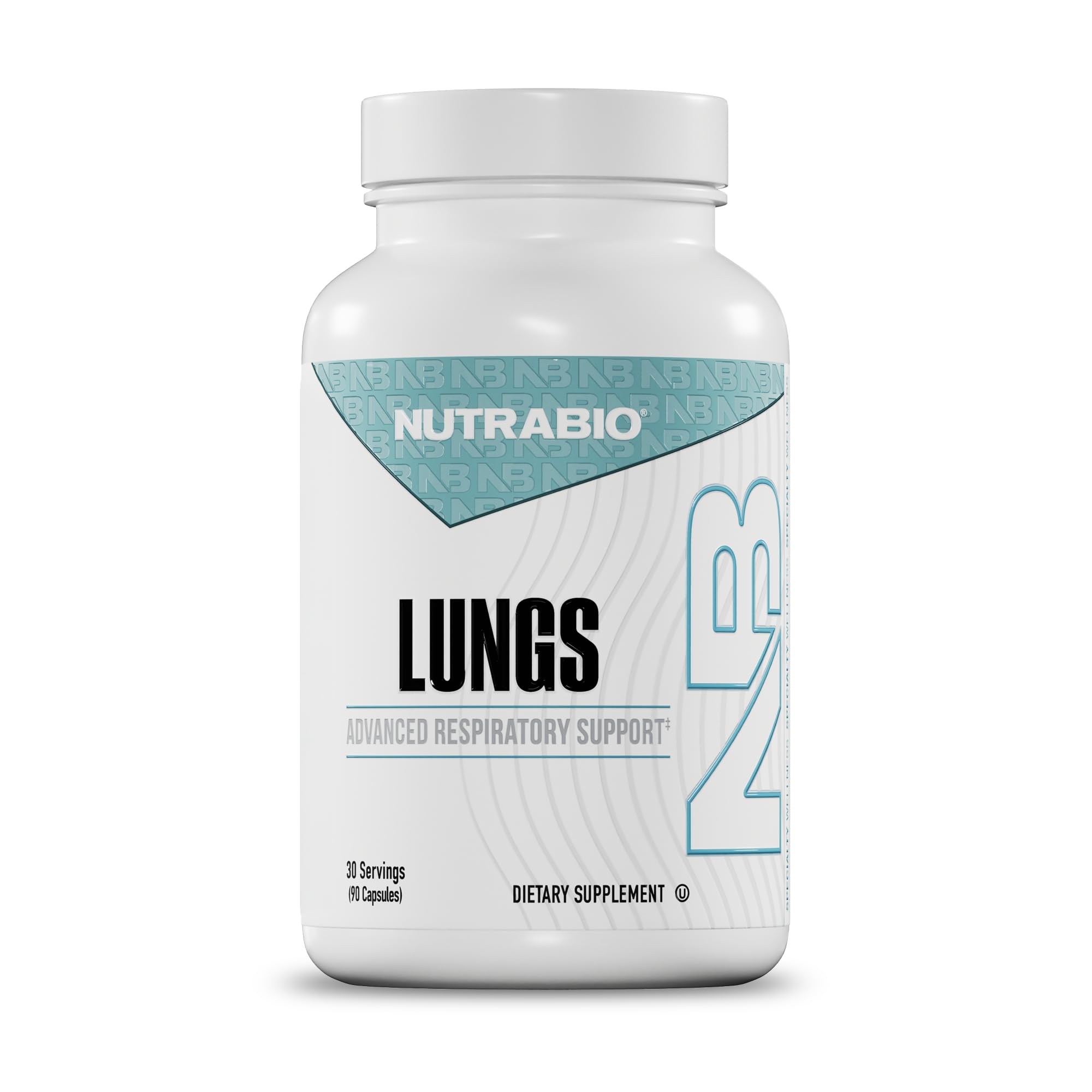 NutraBio Lungs Supplement - Blend of Immuno-LP20 and Natural Extracts to Help Support Respiratory & Immune Health - 90 Capsules NutraBio uk supplements