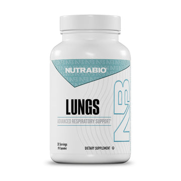 NutraBio Lungs Supplement - Blend of Immuno-LP20 and Natural Extracts to Help Support Respiratory & Immune Health - 90 Capsules NutraBio uk supplements