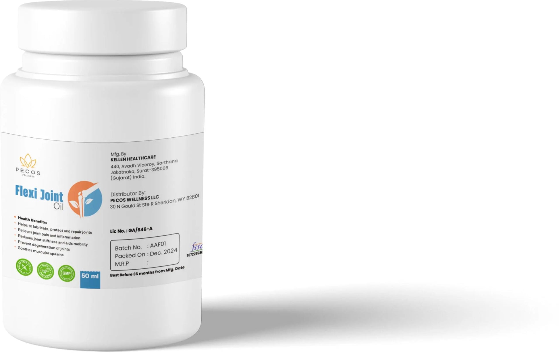 PECOS WELLNESS Flexi Joint Oil, Dietary Supplement PECOS WELLNESS uk supplements