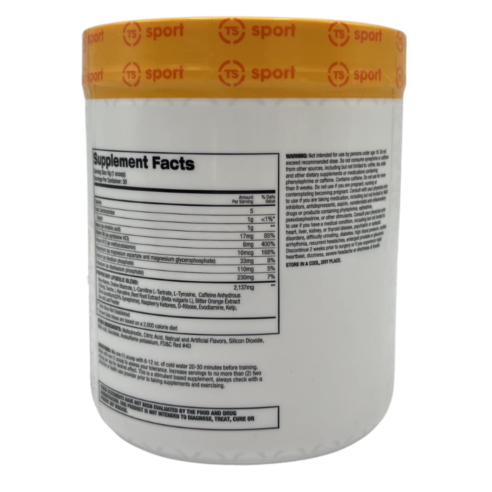 Top Secret Nutrition Cardio Igniter Pre-Workout Supplement with Beta-Alanine, L-Carnitine Top Secret Nutrition uk supplements