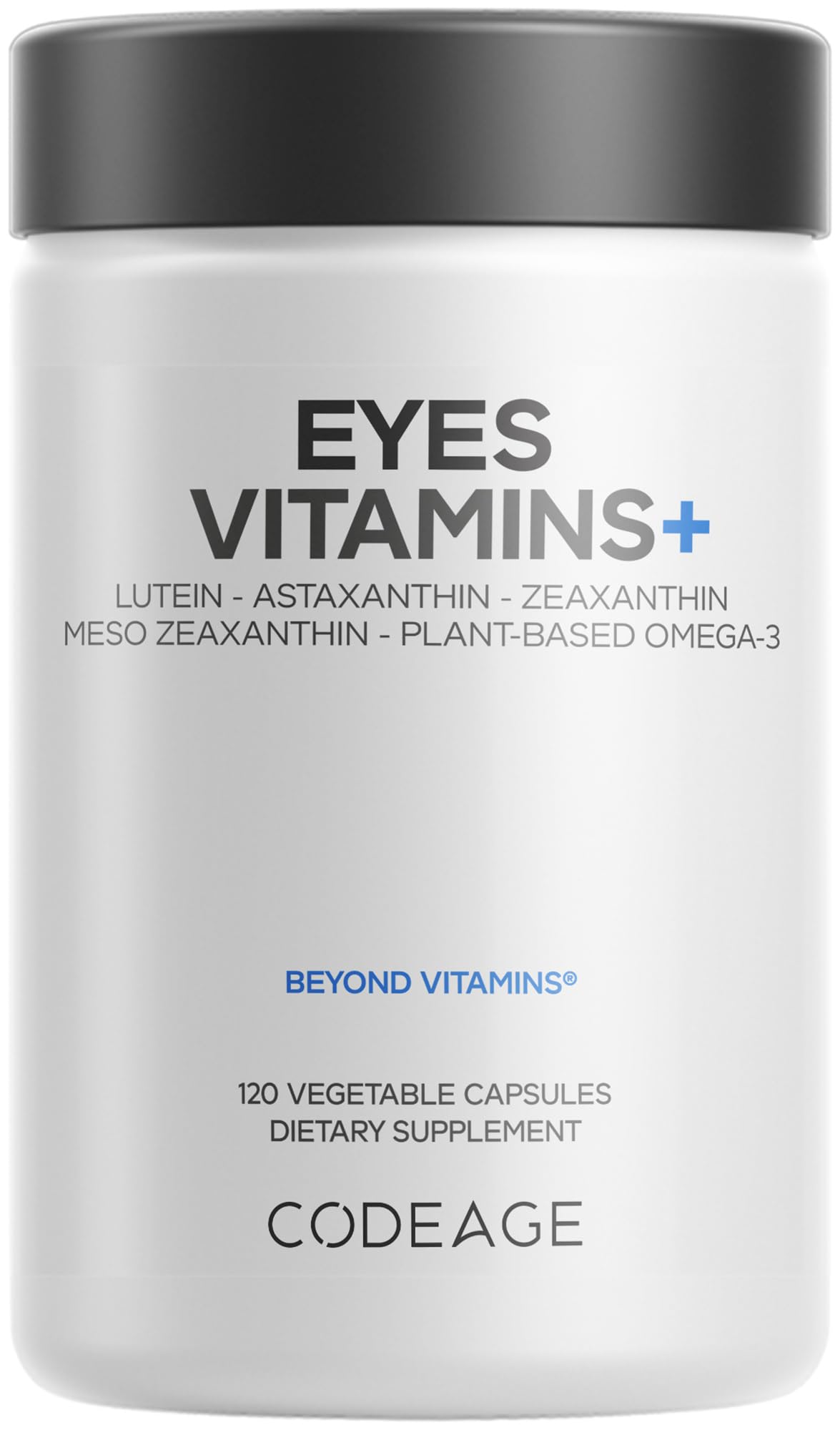 Codeage Eyes Vitamins - AREDS 2 Based Formula Supplement - 2-Month Supply - Vitamins A, C, E, Zinc, Lutein, Astaxanthin, Zeaxanthin, Eyebright, Marigold, Bilberry, Saffron, Omega-3-120 Capsules Codeage uk supplements
