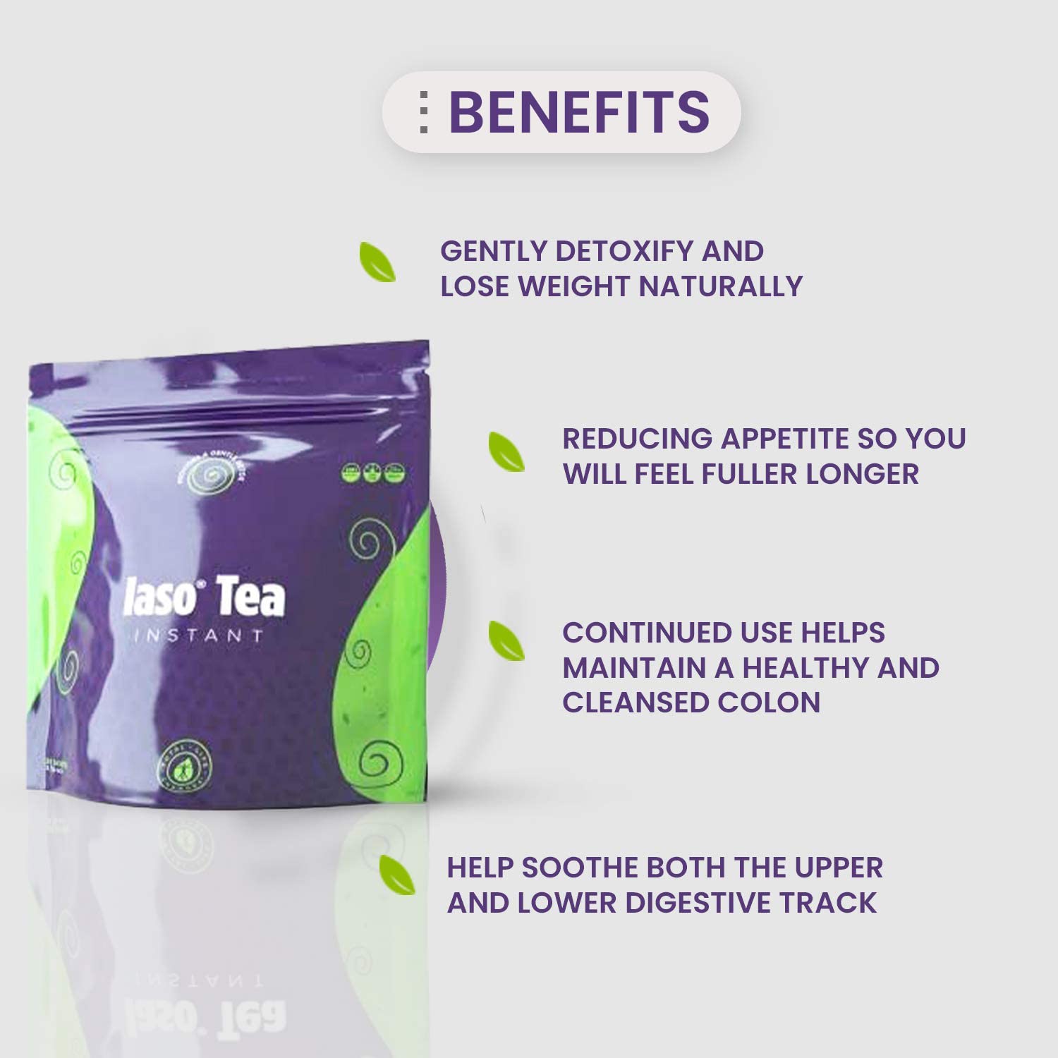 TLC Total Life Changes IASO Natural Detox Instant Herbal Tea - Expiration Date on the Top Total Life Changes uk supplements