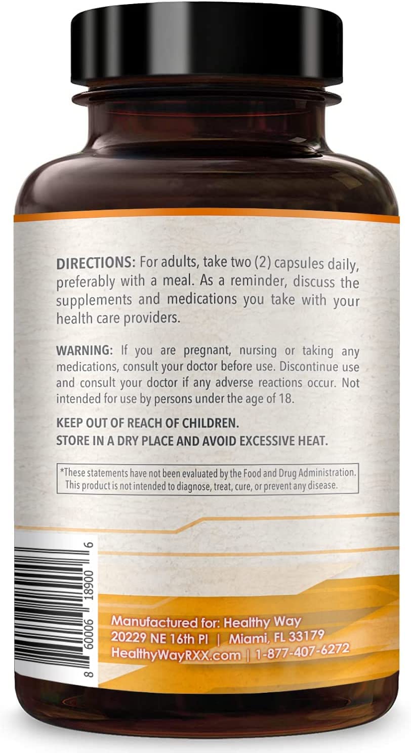 Healthy Way CoQ10 400mg 200 Capsules Non-GMO HealthyWayRx uk supplements