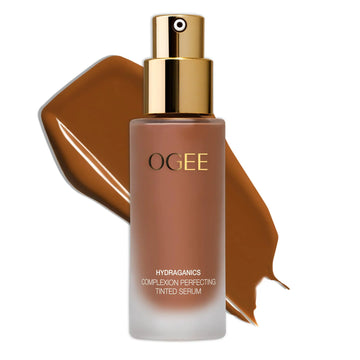 Ogee Complexion Perfecting Liquid Foundation - Lightweight Tinted Moisturizer For Face (Spruce 12.75N - Deep, Bronze Undertones) - with Vitamin C & Jojoba Oil - Certified Organic & Made in USA Ogee uk supplements