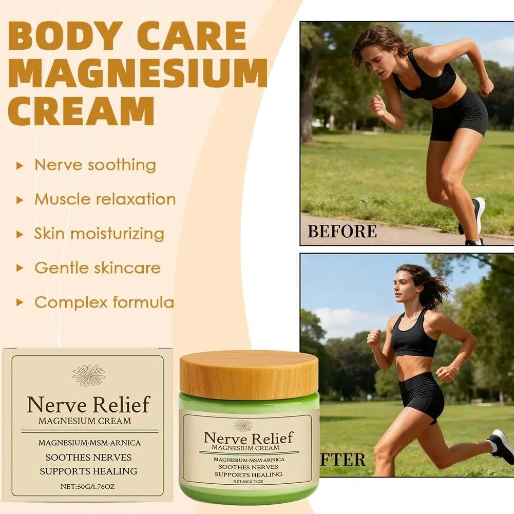 Total Relief Magnesium Cream for Nerve Relief with MSM & Arnica — Soothing Topical Support for Neuropathy & Muscle Relaxation — 2 Pack Value Set (3.52oz Total) Generic uk supplements