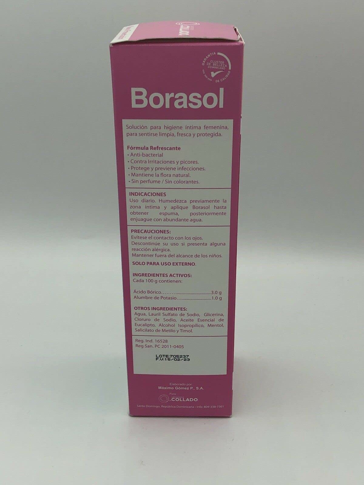 JEANNETTE Borasol Liquid Antiseptic Refreshing Femenine Wash 8 FL. Oz. (240ml) JEANNETTE uk supplements